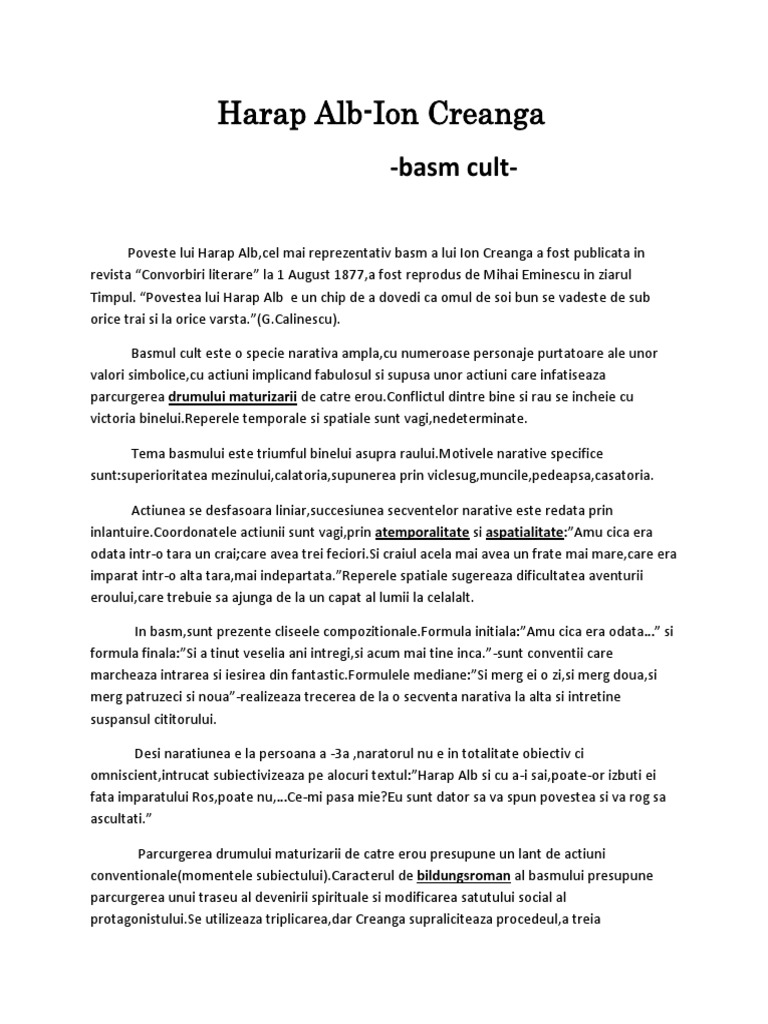 Harap Alb-demonstratie basm cult