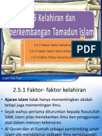 Kelahiran Dan Perkembangan Tamadun Islam