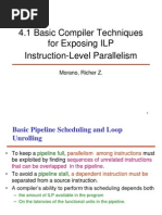 4.1 Basic Compiler Techniques For Exposing ILP Instruction-Level Parallelism