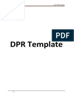 DPR Template For Road Projec