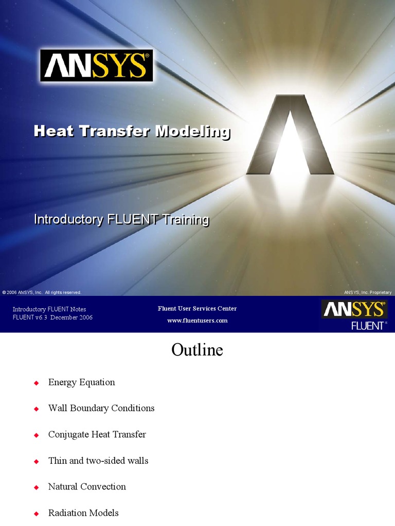 Introductory FLUENT Training Notes | PDF