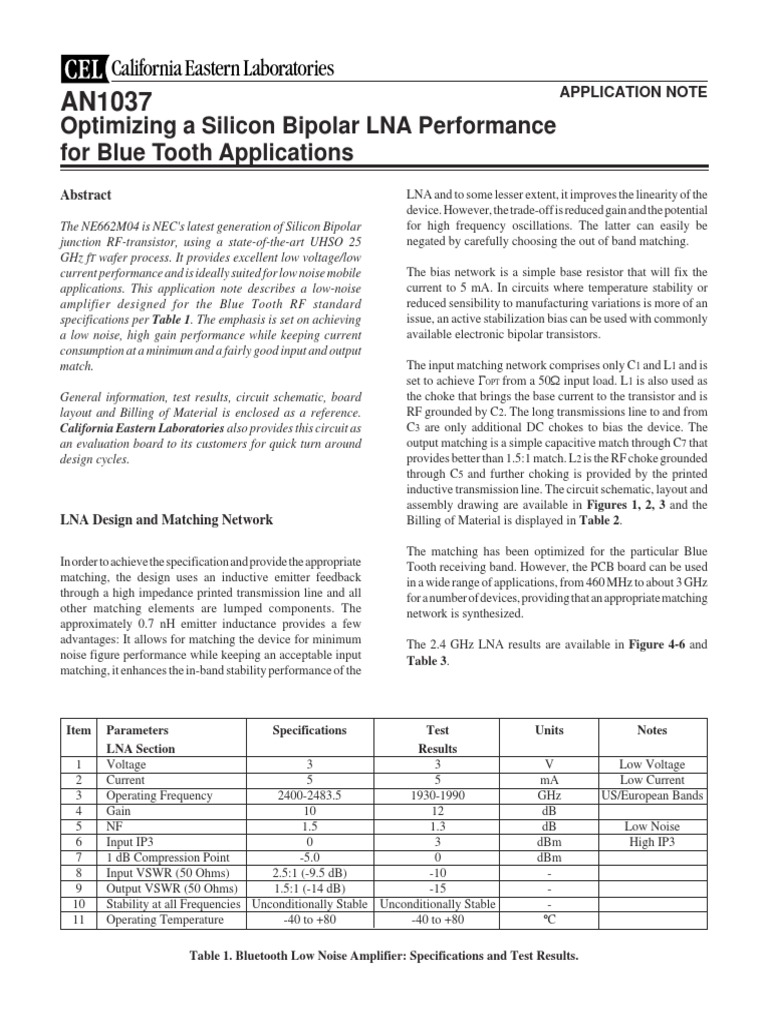 An 1037 | PDF | Bipolar Junction Transistor | Amplifier