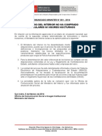 Comunicado - Ministerio Del Interior No Ha Comprado Binoculares Ni Visores Nocturnos