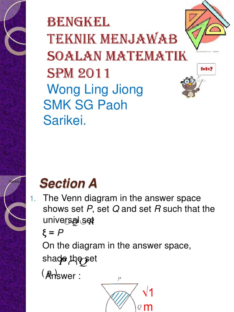 Mathematics SPM 2011.powerpoint | PDF | Teaching Methods & Materials ...