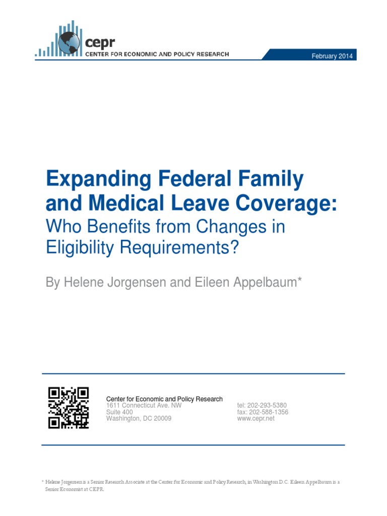 Expanding Federal Family and Medical Leave Coverage: Who Benefits From ...