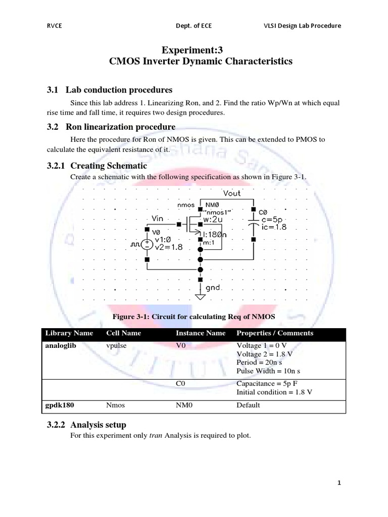 CMOS Inverter Dynamic Characterization | PDF | Power Inverter | Cmos