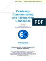 Fearlessly Communicating and Talking With Confidence
