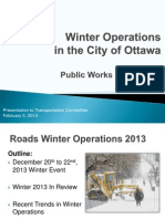 Winter Operations in The City of Ottawa