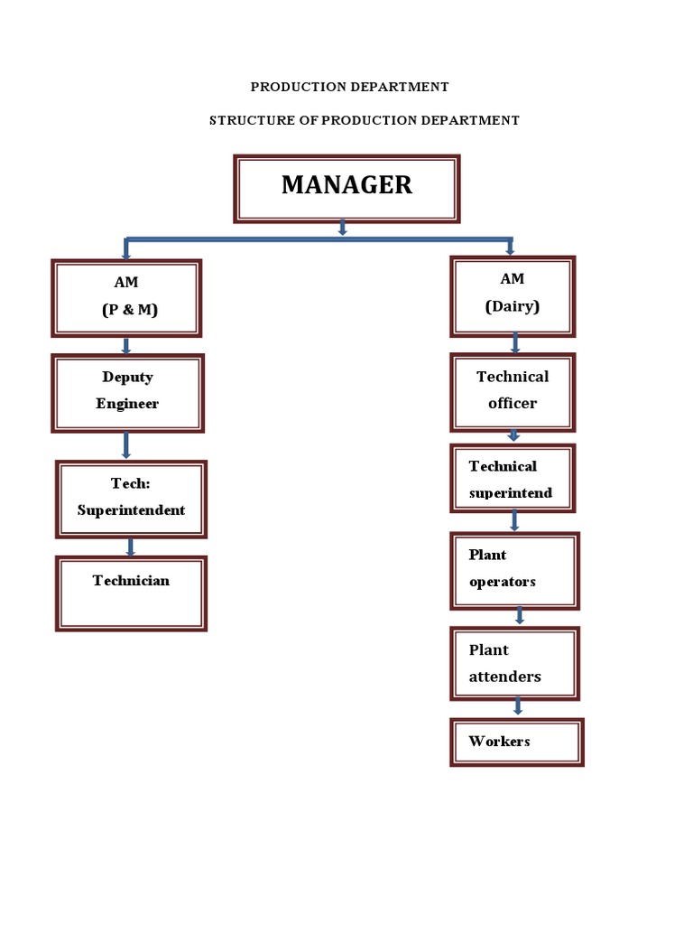 Dairy Production Dept Structure | PDF