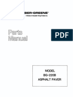 BG220B Asphalt Paver Manual de Partes
