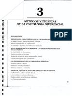 Unit 3 Metodos y Tecnicas de La Psicologia Diferencial. Pueyo PDF