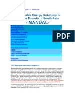 Manual-: Sustainable Energy Solutions To Reduce Poverty in South Asia