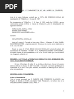Junta Gobierno Local 18 junio 2009