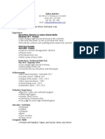 resume perfessional document