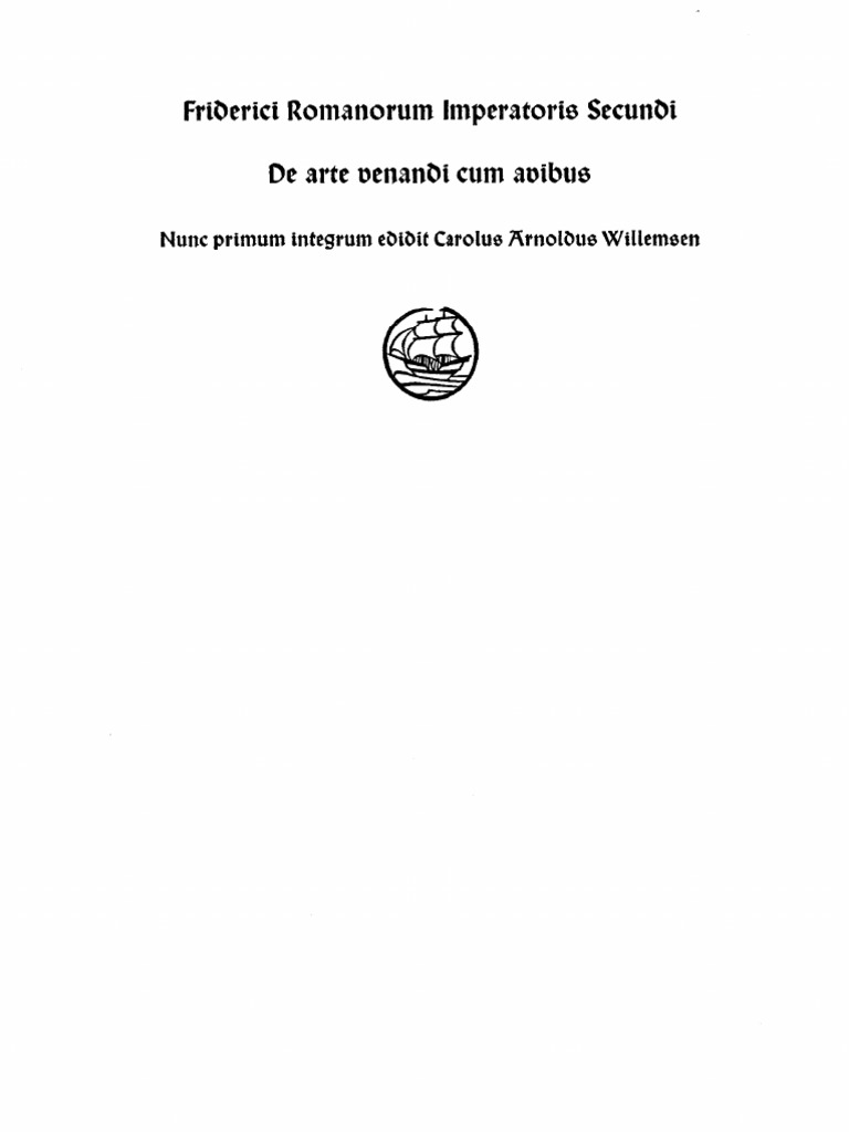 De Arte Venandi Cum Avibus 2 PDF
