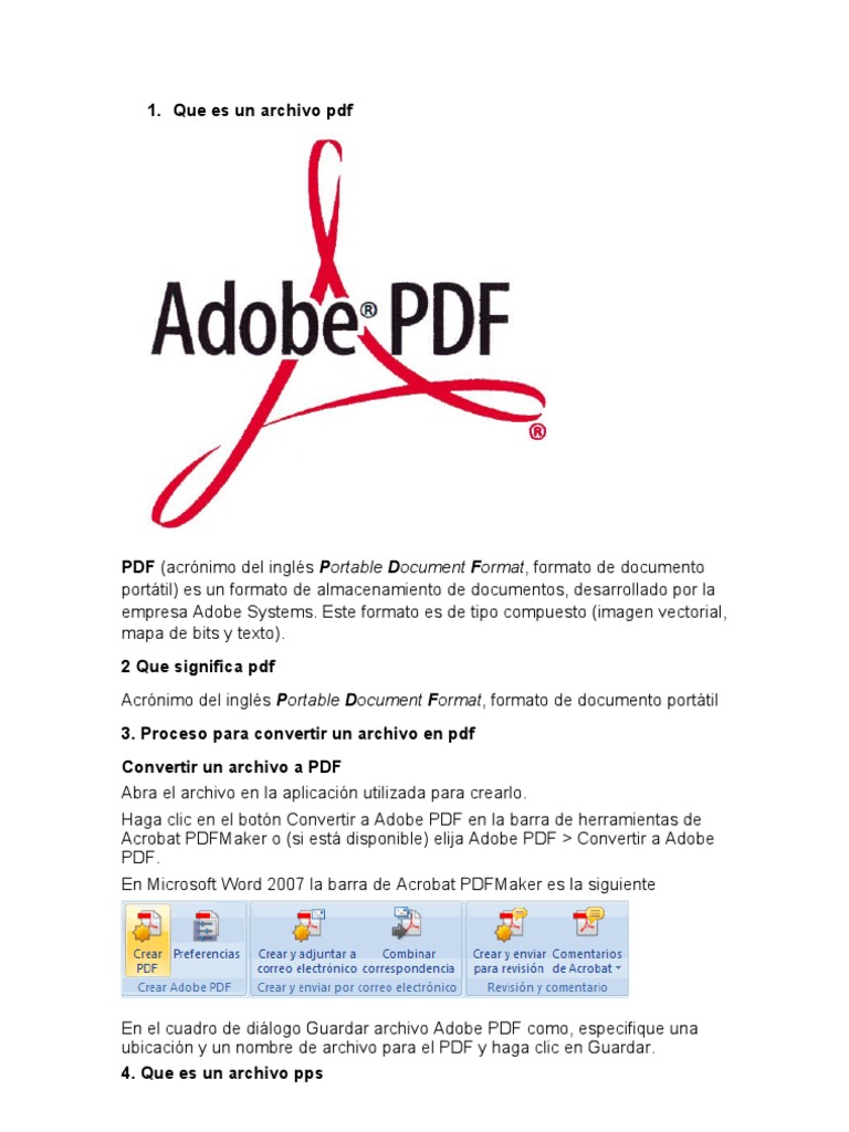Que Es Un Archivo PDF 10-4 | PDF | Microsoft PowerPoint | Archivo de ...