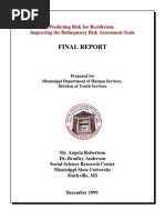 Download Predicting Risk for Recidivism-Improving the Delequency Risk Assessment Scale by socialscienceresearchcenter SN20488172 doc pdf