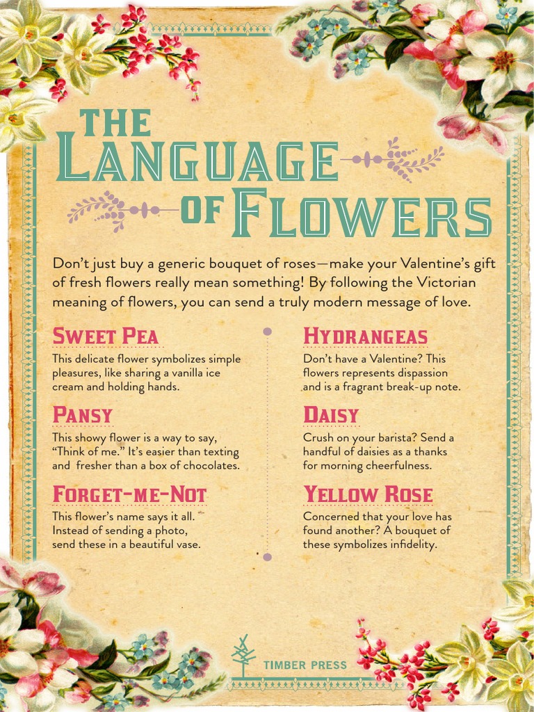 A Victorian Flower Dictionary The Language Of Flowers Companion Pdf