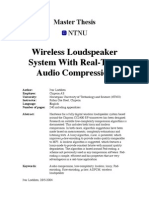 Wireless Loudspeaker System with Real-Time Audio Compression