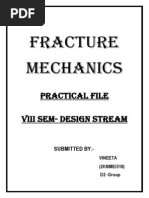 Fracture Mechanics Practical File