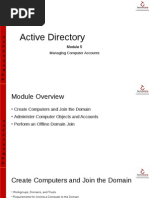 Active Directory: Managing Computer Accounts