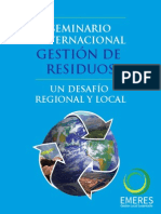 Libro Seminario Gestión Residuos 2013