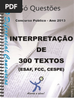 Questões Interpretação de Texto
