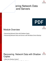 13 Recovering Network Data and Servers