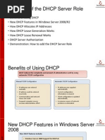 Overview of The DHCP Server Role