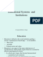 201.18 Educational Systems and Institutions