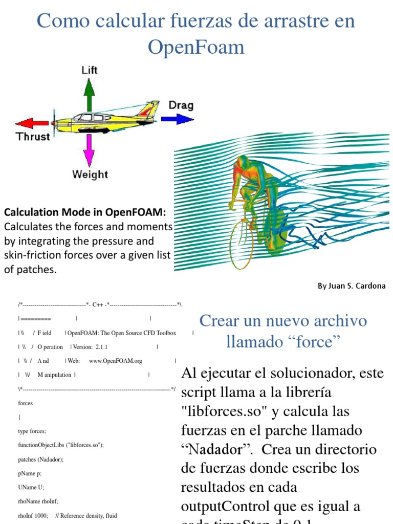 Fuerzas de Arrastre en OpenFOAM | PDF | Fluid Mechanics | Materials Science