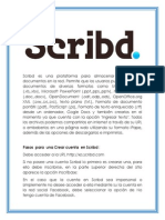 Scribd Es Una Plataforma Para Almacenar y Compartir Documentos en La Red
