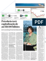 PETR-2009-09-01- Petrobrás terá capitalização de até R$100 bilhões