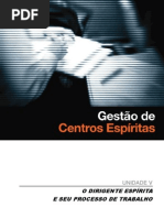 GCE 5 - O Dirigente Espirita e Seu Processo de Trabalho