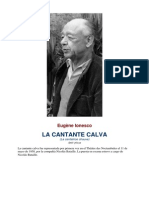 Ionesco, Eugene - La Cantante Calva