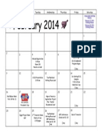 Feb Calendar