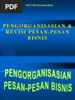 Pengorganisasian Dan Revisi Penulisan Pesan Bisnis