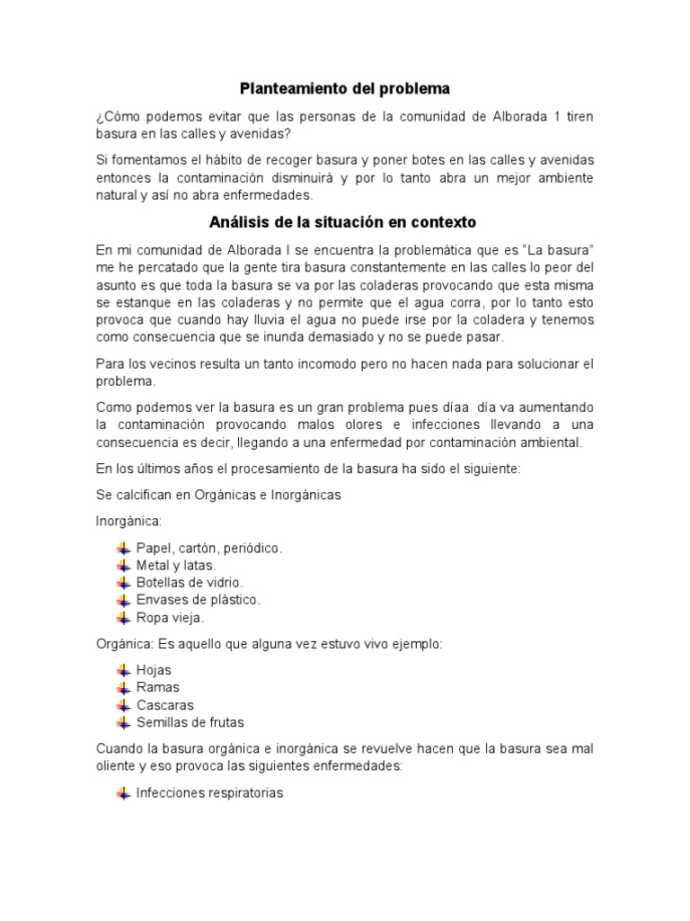 Soluciones para el problema de la basura | PDF | Residuos | Contaminación