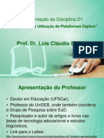 312 - Aula 1 Apresentação Da Disciplina D1