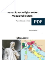 Reflexão Sociológica Sobre Maquiavel e Marx