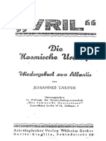 Taeufer, Johannes - Vril - Die Kosmische Urkraft (1930, 25 S.)