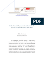 Exilio, Desexilio y Desterritorización. Mario Benedett PDF