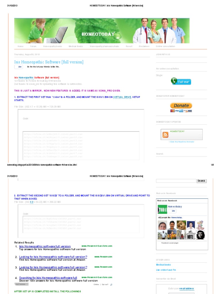 homeopathy software free download full version