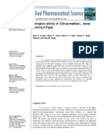 Estrogenic Activity of Citrus Medica L. Leaves