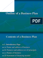 Outline of A Business Plan