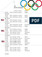 Hockey Schedule Complete