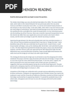 Download Golden Gate - Comprehension Reading by Noe Tapia SN205067163 doc pdf