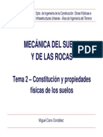 Tema 2 - Constituci N y Propiedades Fisicas de Los Suelos