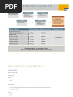 SCM - Planning&Manufacturing (ECC 6.0)