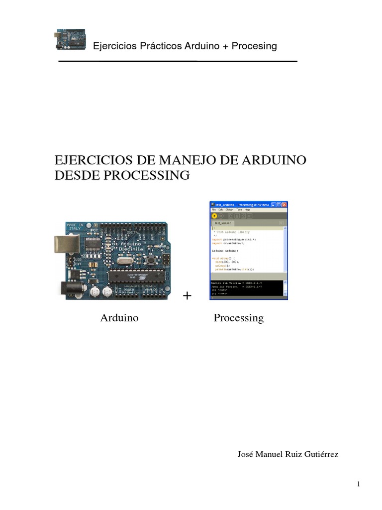 Arduino y Processing | PDF | Biblioteca (informática) | Diodo emisor de luz